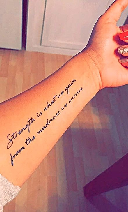 Motivational Quote Tattoos