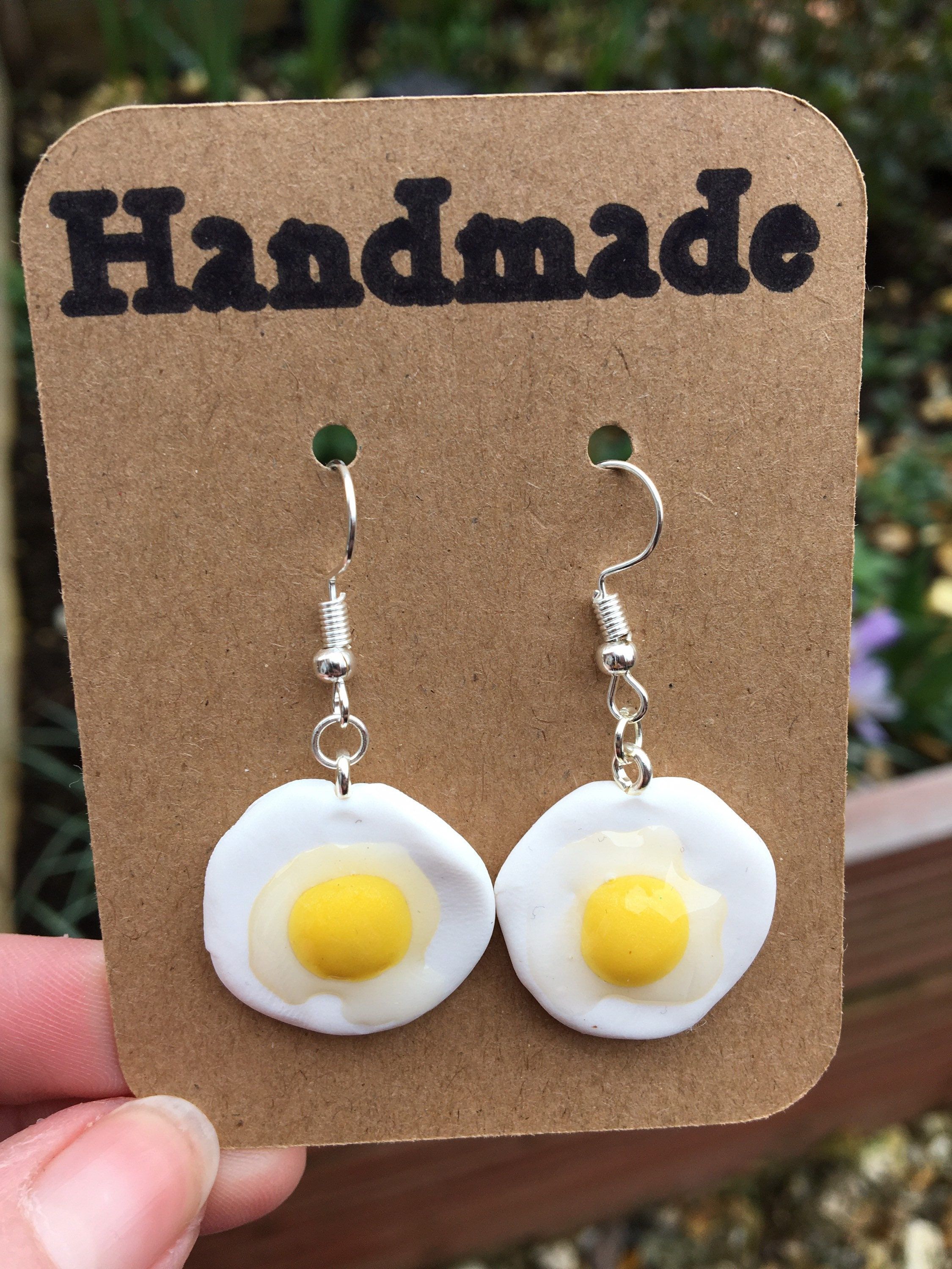 Fried egg earrings fun earrings food earrings quirky | Etsy in 2021 | Fun  earrings, Food earrings, Quirky earrings
