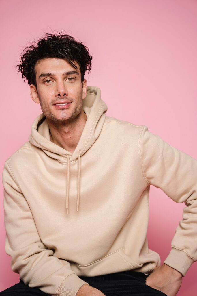 men wearing hoodie