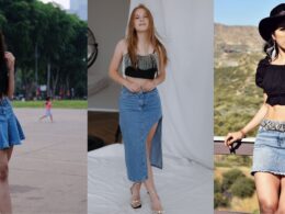 How to Pair Denim Skirt