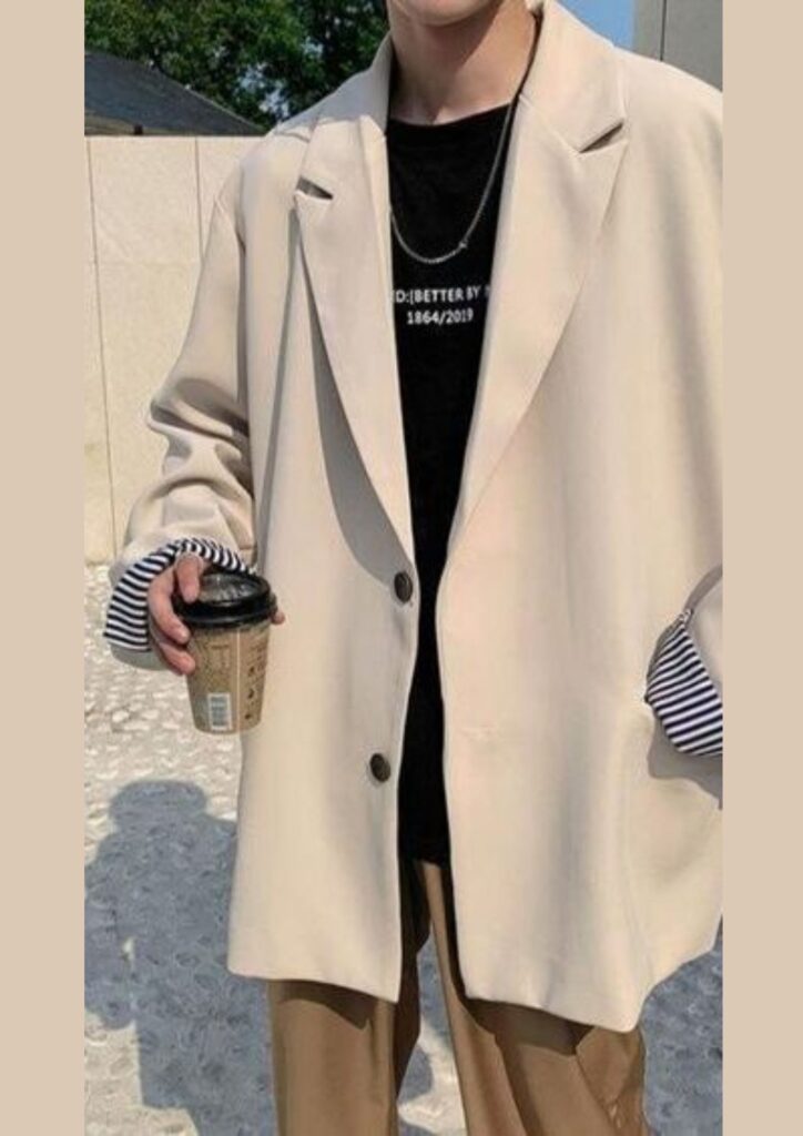 Oversized T-shirt with Blazer