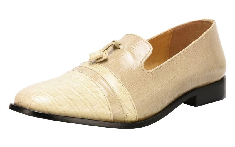 Reno Leather Slip-On Tassels Shoes