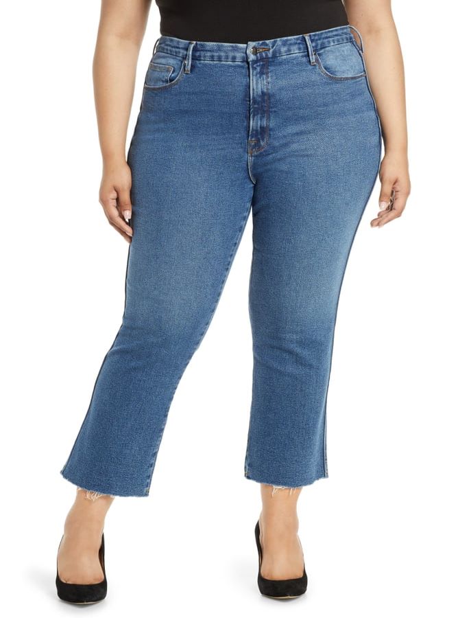Curve high-waist ankle straight leg jeans