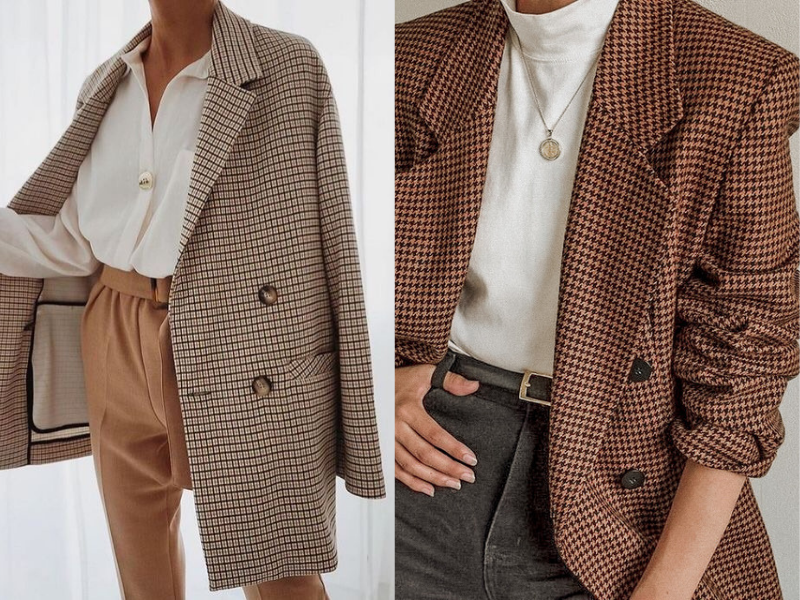 Tweed Blazers from Light Academia Fashion